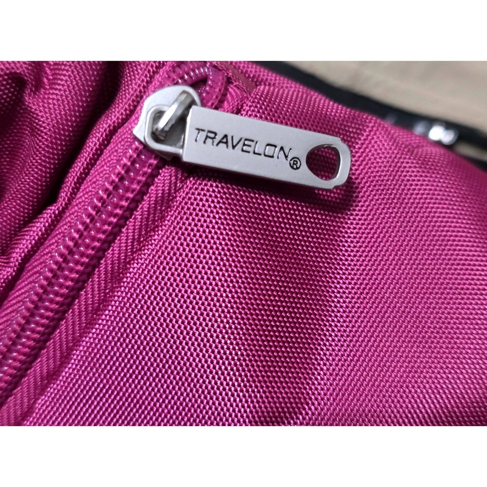 Travelon Anti-Theft Crossbody Bag Purple RFID Blocking Slash Proof Messenger NEW - Picture 9 of 11